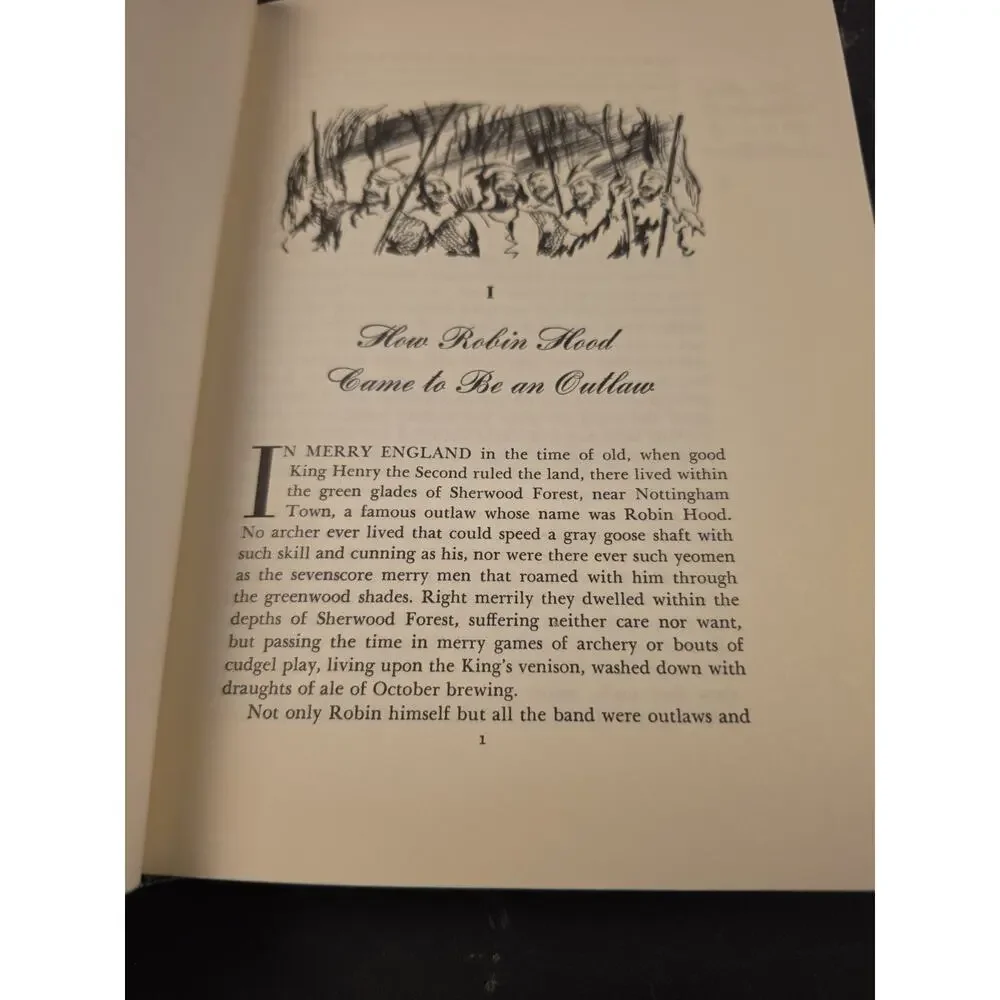 The Merry Adventures Of Robin Hood Howard Pyle Illustrated Jr Library Hardcover